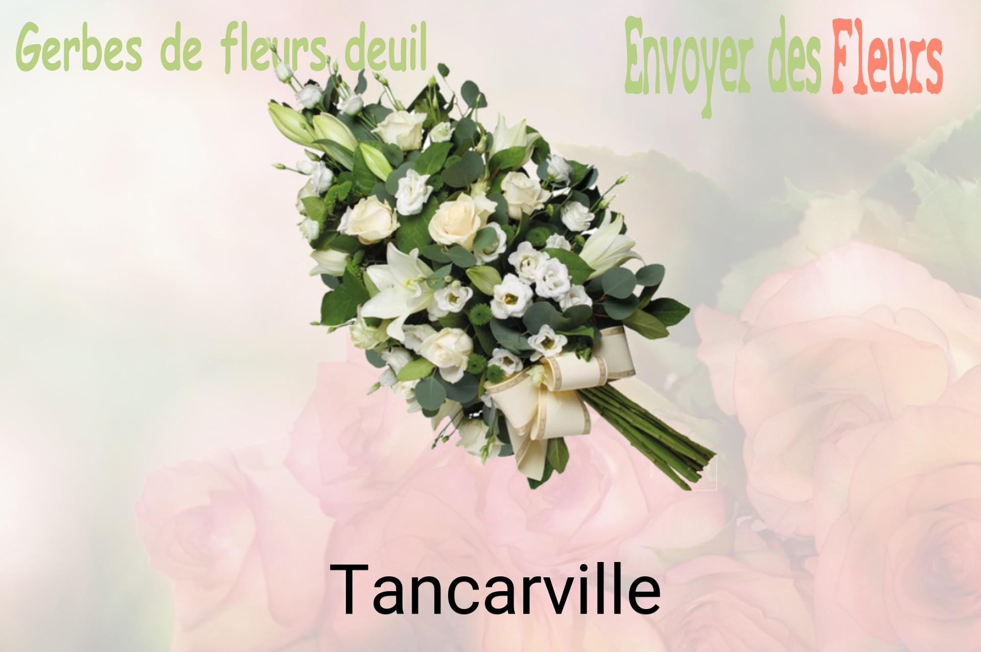 Gerbe de fleurs de deuil livrée à Tancarville